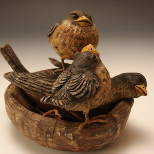 American Chestnut Carvings :: Birds